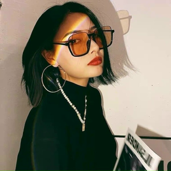 Kính Mát Thời Trang Gọng Kim Loại  Chống Tia UV Phong Cách Hàn Quốc