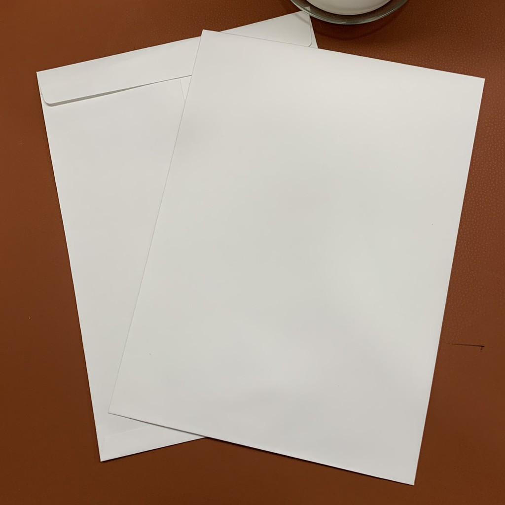 Phong Bì Đựng Hồ Sơ A4 Giấy Kraft Nhật nâu và trắng kích thước 25x34cm