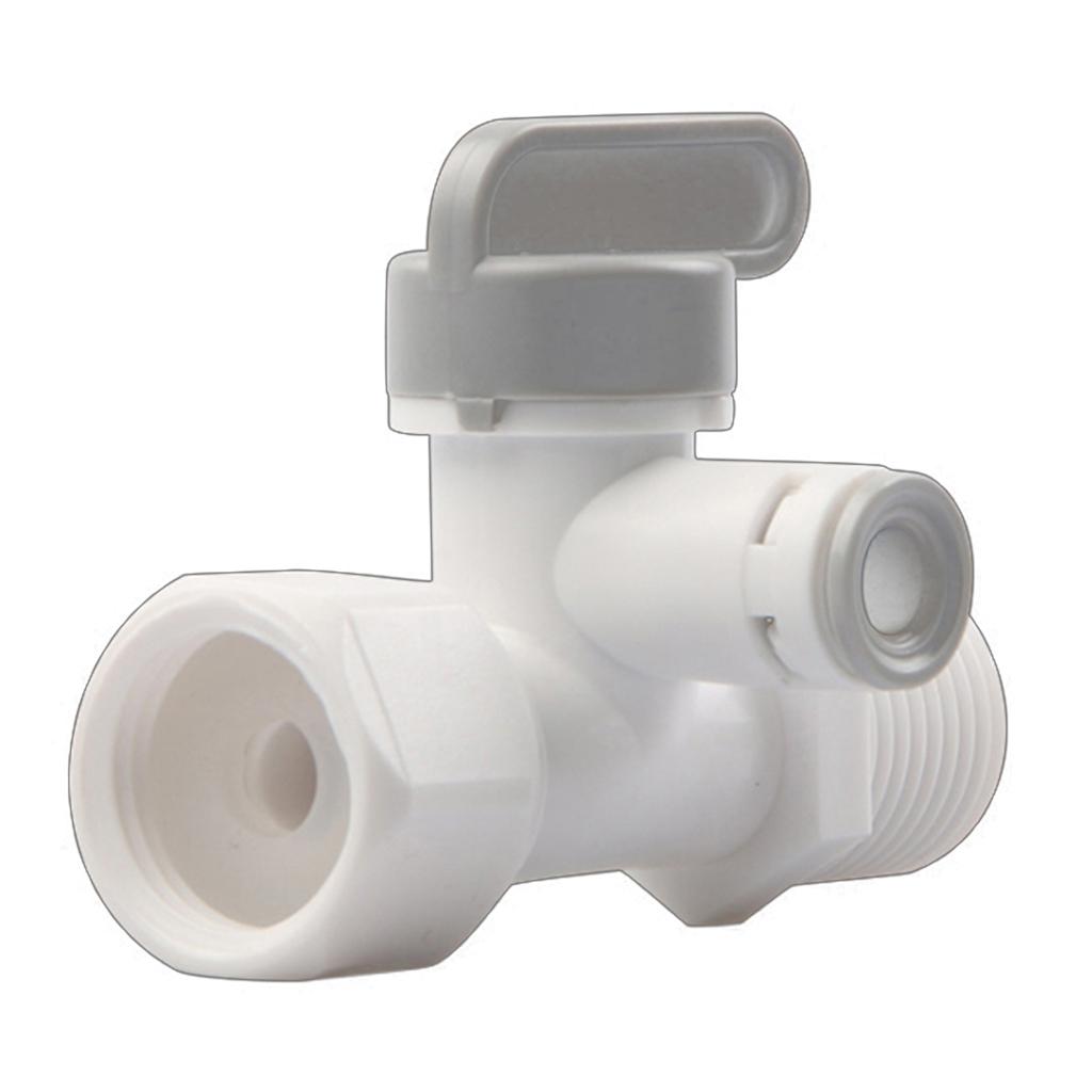 POM Purifier Feed Tee Faucet 1/4 Inch RO System For Filter Installation