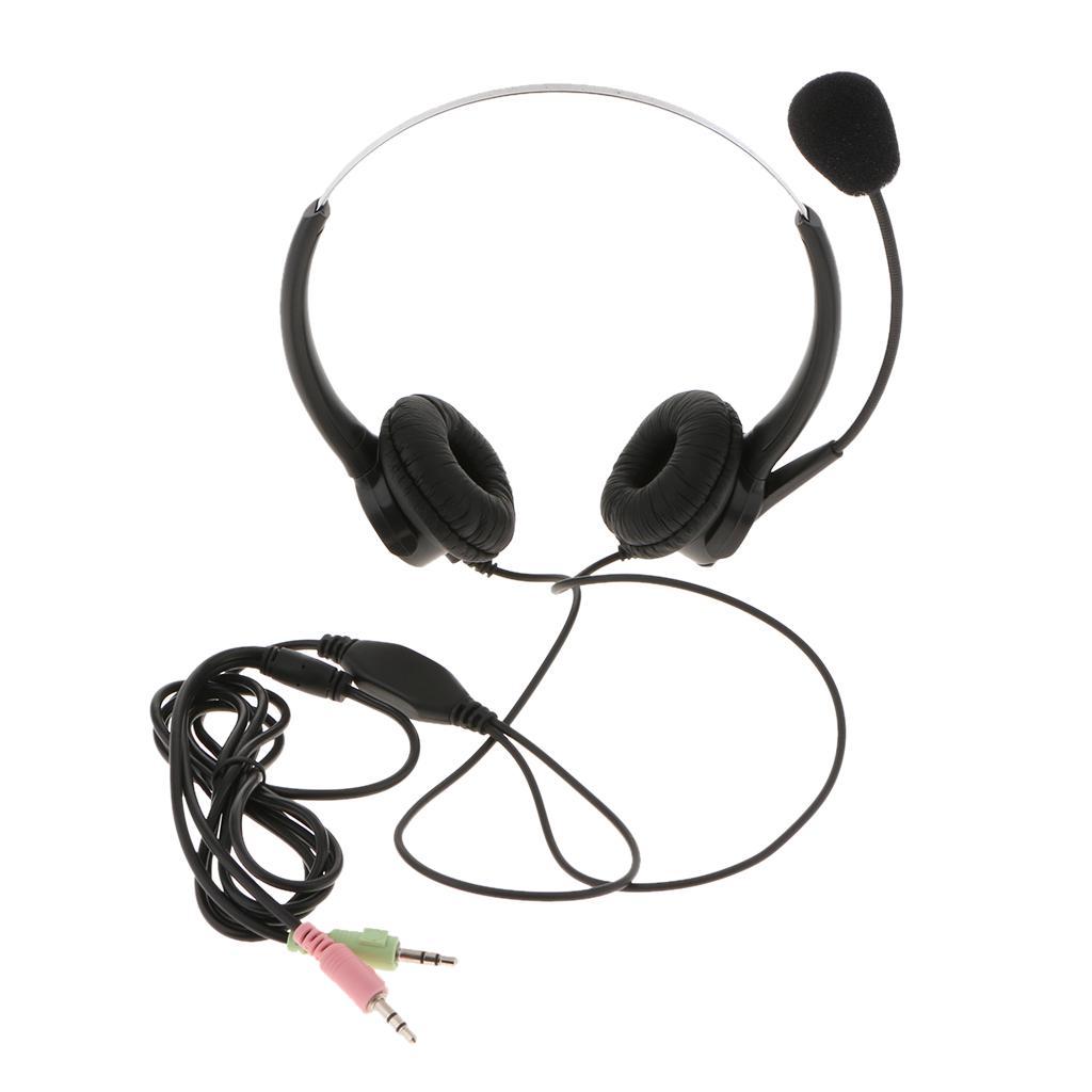 3.5mm Headset Microphone Noise Cancelling Business Headset for Call Center