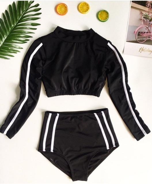 Set đồ bơi viền thể thao cá tính