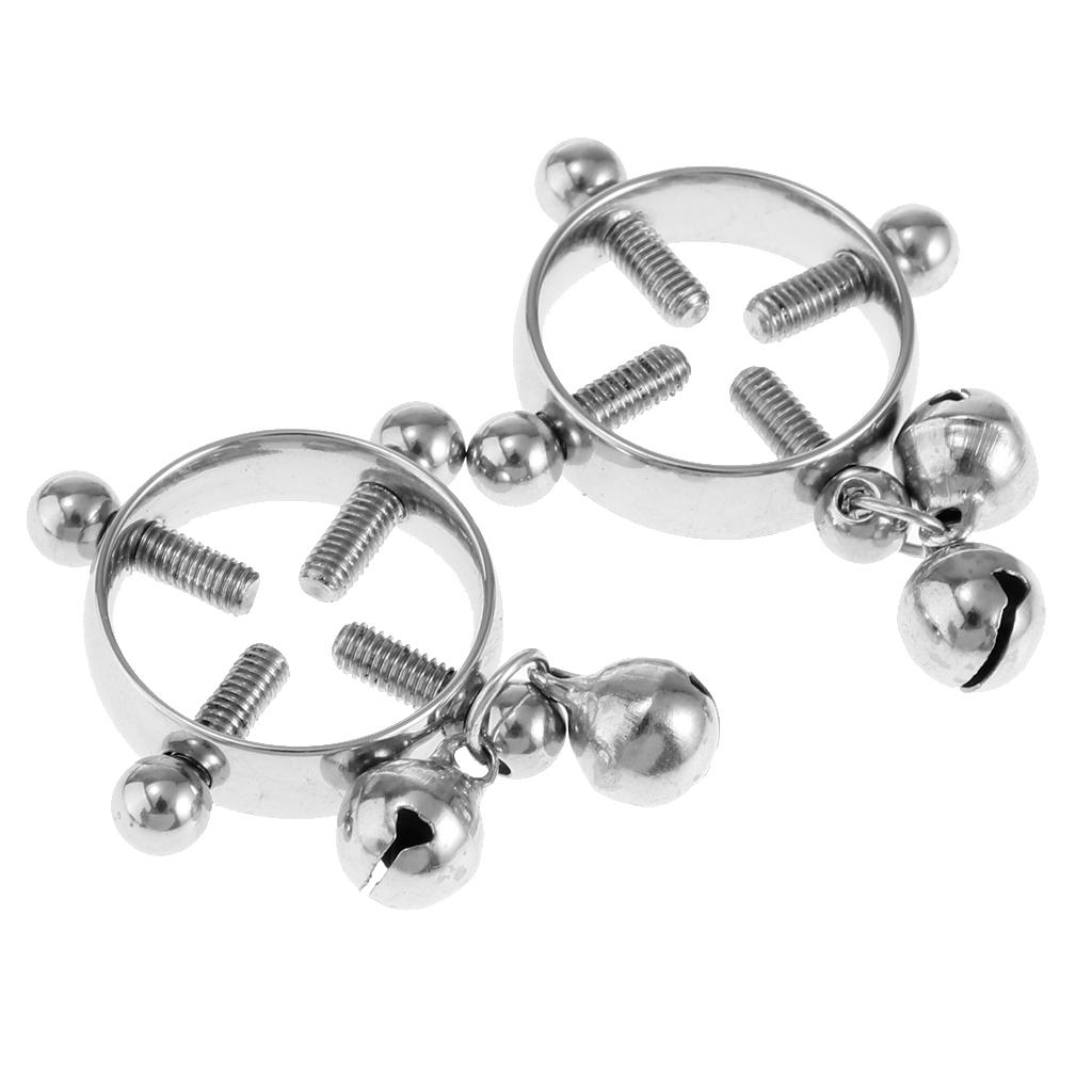 2pcs Women Nipple Shields Screw Body Piercing Jewelry Circle None Piercing