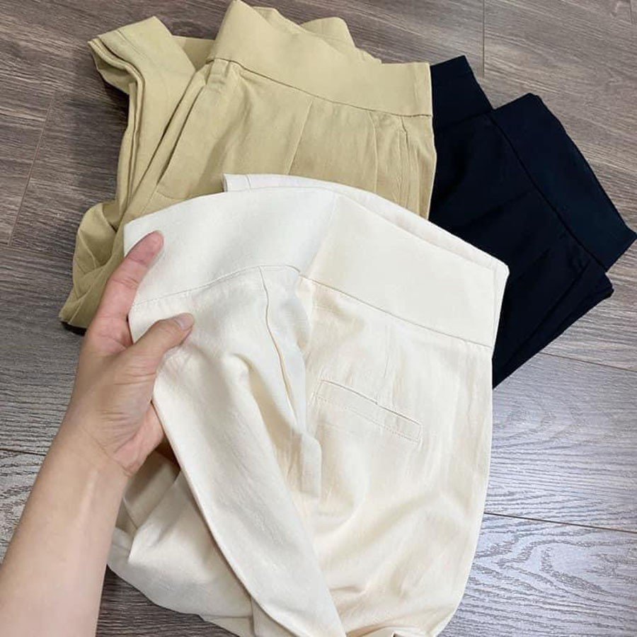 Quần ống rộng ArcticHunter dáng suông cạp cao 2 ly to Linen bột Hàn cạp đắp chéo trẻ trung sang trọng - QR03