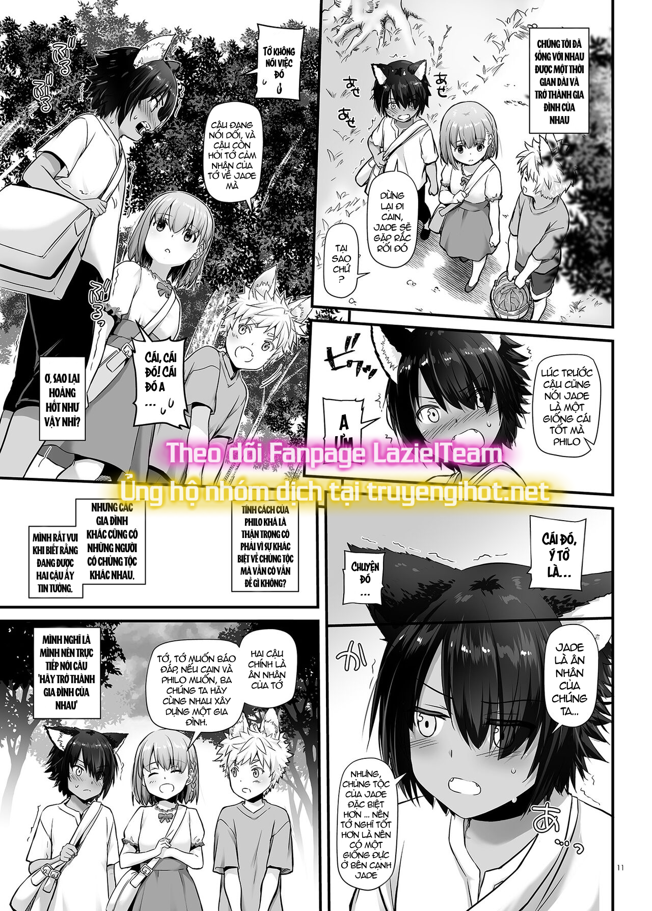 [21+] hai chàng trai cao lớn với đôi tai thú đã yêu tôi ở một thế giới khác chapter 1.1 11