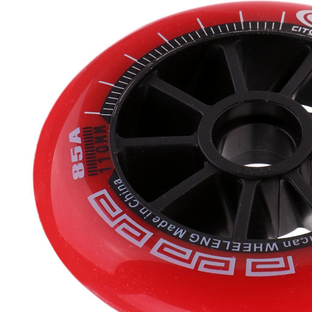 6x Inline Skate Wheels Fashion Skating Accessory Skating Wheels 3 Colors Fashion And Simple Design
