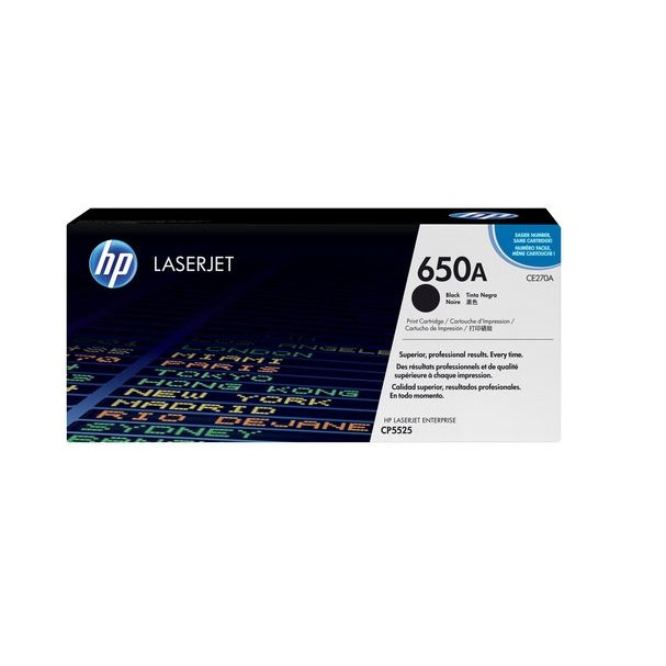 HP 650A Black Original LaserJet Toner Cartridge- Hàng chính hãng