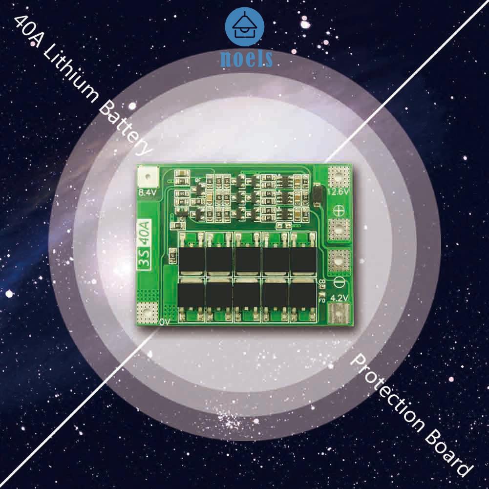 3S 40A Li-ion Lithium Battery Charger Cell Module PCB BMS Protection HighQualityBoard noel living