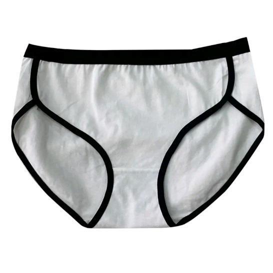 Quần lót nữ thể thao COTTON CÓ VIỀN, thấm hút mồ hôi tốt, mềm mịn, chất vải thoáng mát Women Ghi - Ghi, Ghi