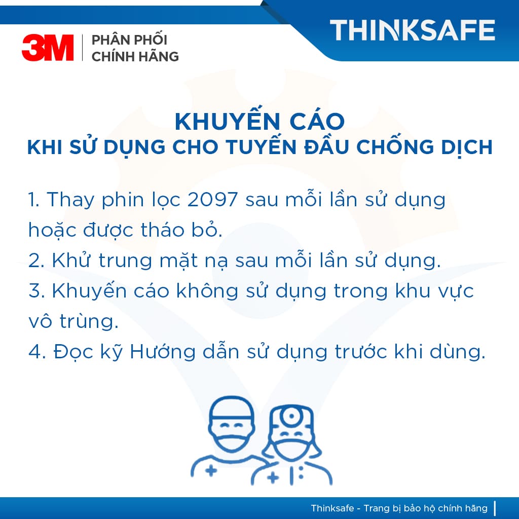 Mặt nạ phòng độc 3M 6200 phin lọc 3M 2097 lọc bụi mịn pm2.5, khói hàn, chống hơi sơn 3m 6200 - 3m 2097