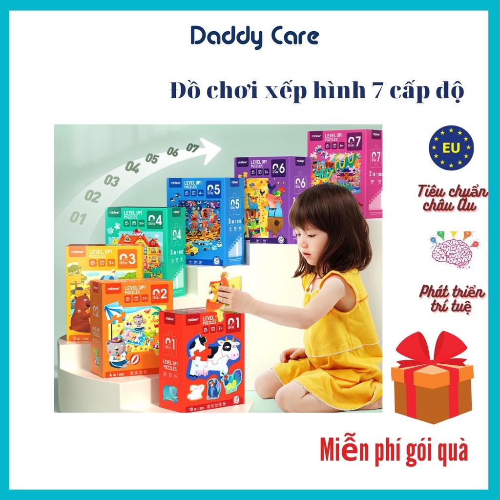 Bộ xếp hình cho bé Mideer Puzzles Level Up, Đồ chơi giáo dục trẻ em từ 1,2,3,4,5,6,7 tuổi