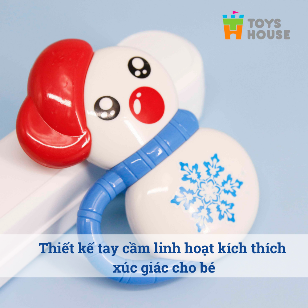 Túi đồ chơi xúc xắc lục lạc cho bé set 5 món Toys House 776-1  giúp bé sơ sinh kích thích phát triển giác quan
