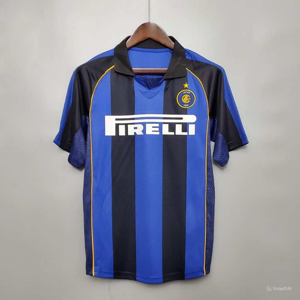 Áo Bóng Đá Retro Inter Milan 2001 - Sân Nhà bản cao cấp vải Cotton Polyester