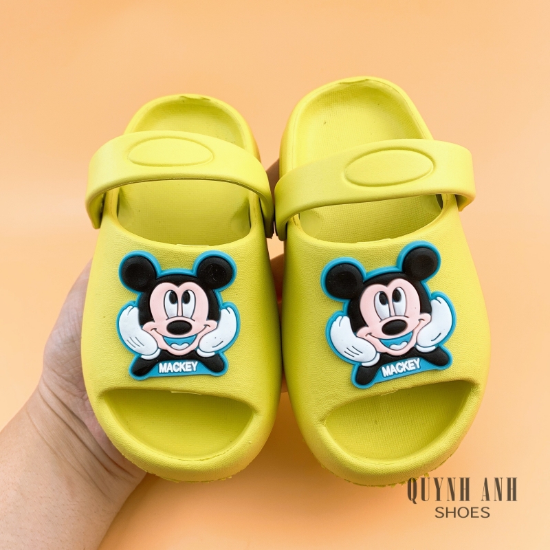 Dép sục hình mickey cho bé siêu mềm siêu nhẹ chống trơn trượt nhiều màu