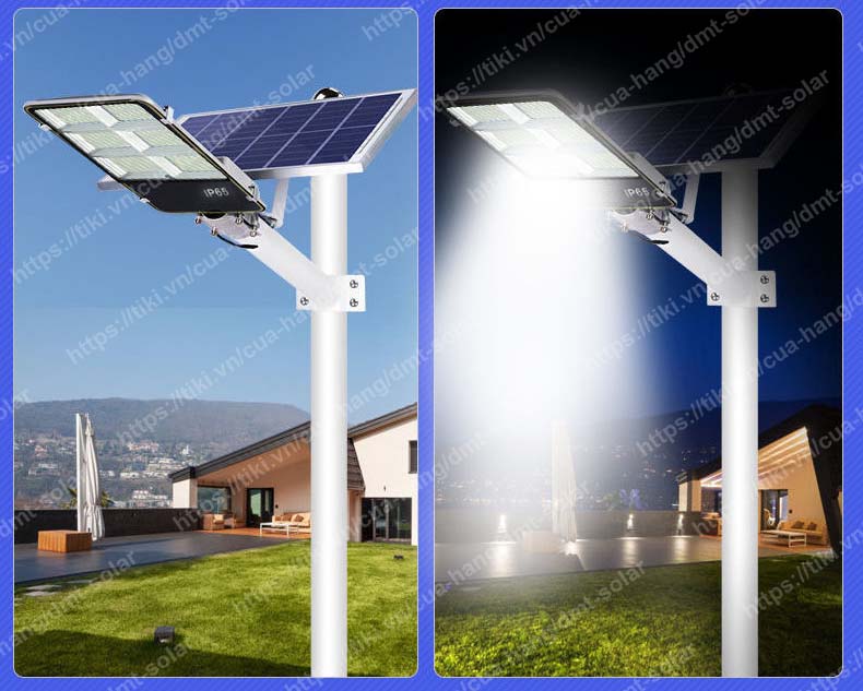 Đèn đường năng lượng mặt trời công suất 300W giá rẻ DMT-D300PT2