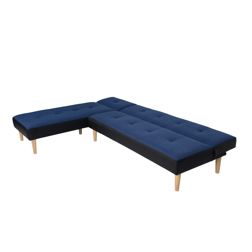 Trọn Bộ  Sofa Góc L (Sofa Giường + Sofa Thư Giãn) BizSofa Bed MLF-291 - Xanh Dương