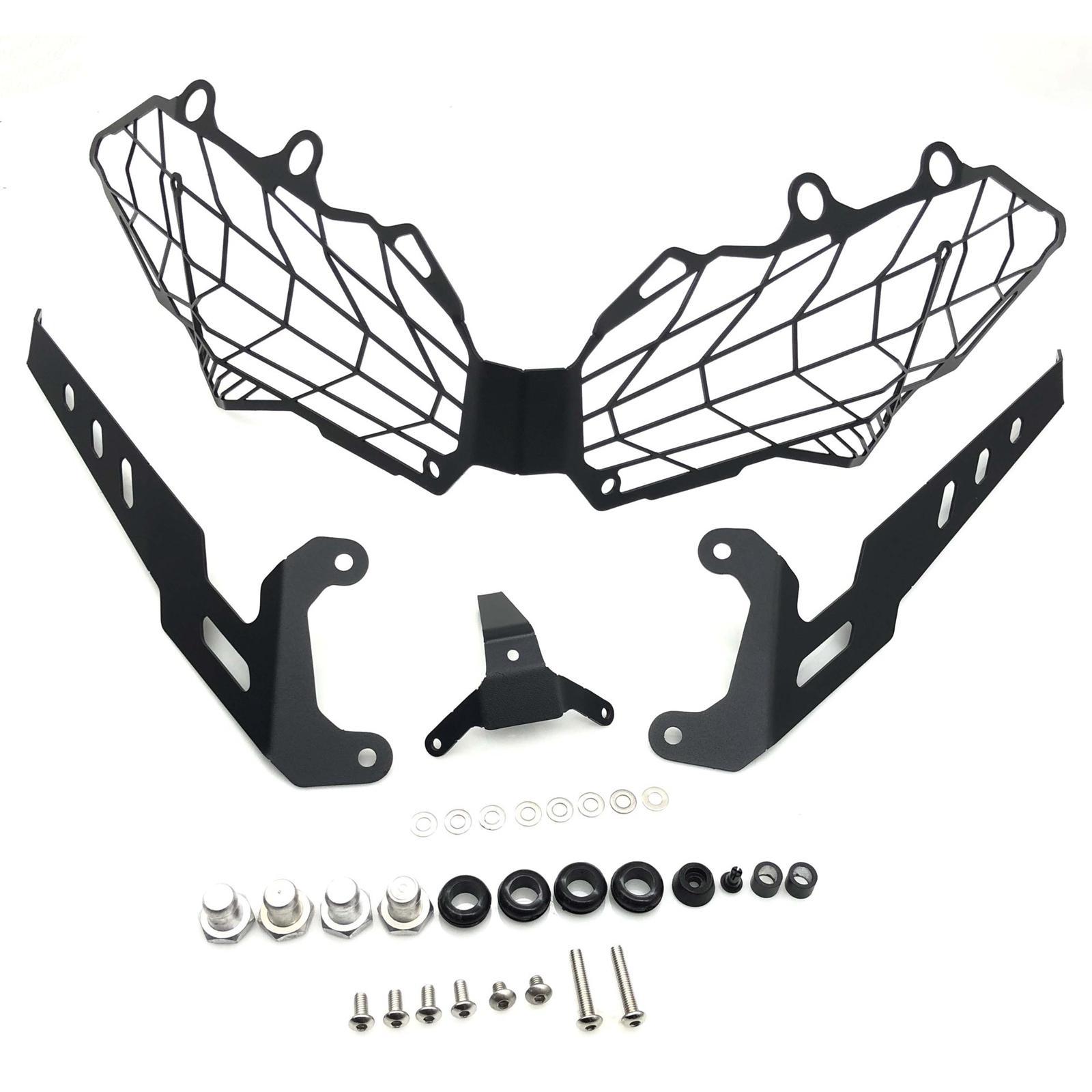 Motorcycle Headlight Guard Aluminum Alloy Headlight Mesh Grille Cover Spare Parts Premium Durable Replaces Motorcycle Accessories