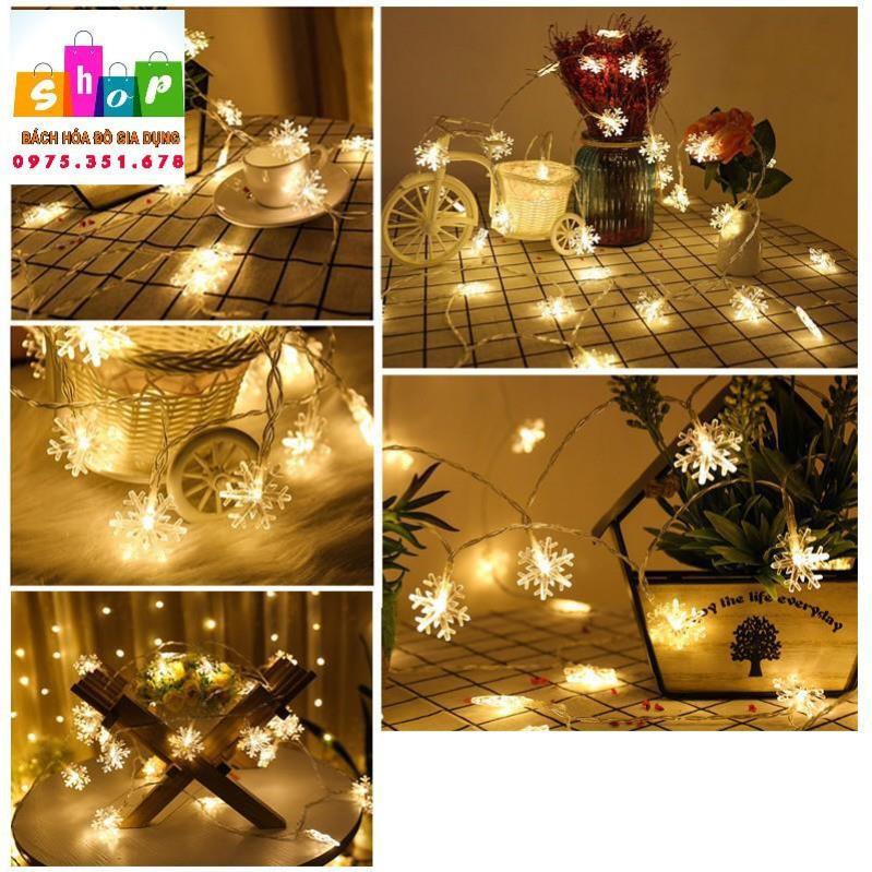 Dây đèn led nhấp nháy hình bông tuyết/Hình cây thông/ Đèn trang trí Noel/-Giadung24h