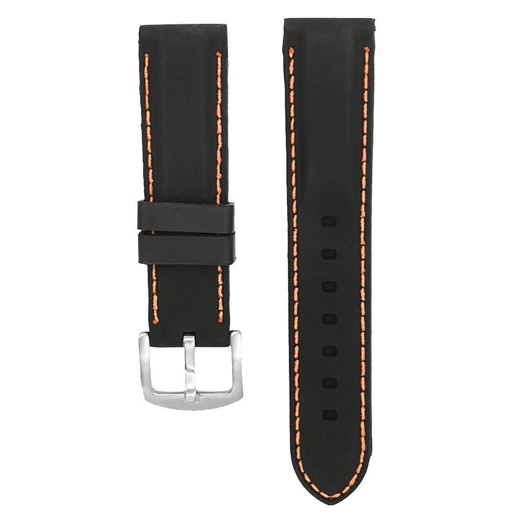 Silicone Rubber Watch Strap Band Waterproof Watch Band Belt for Samsung 26mm