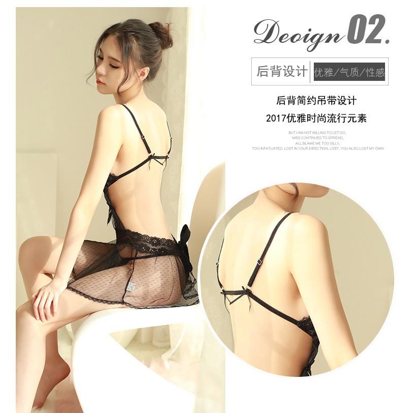 Váy ngủ ren thắt nơ siêu xinh 5077
