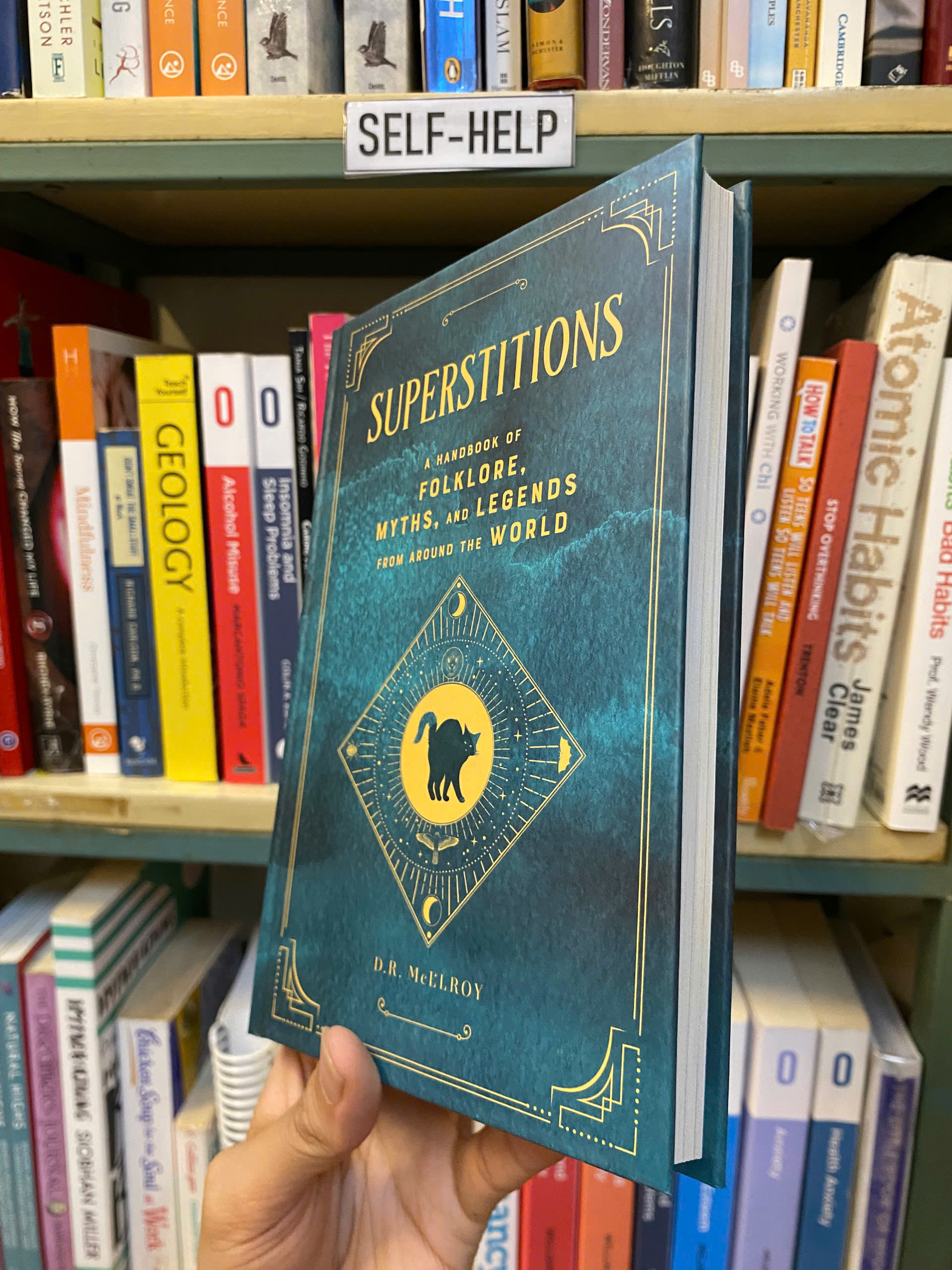 Sách - SUPERSTITIONS: Handbook of Folklore, Myths and Legends From Around The World by D.R. McElroy