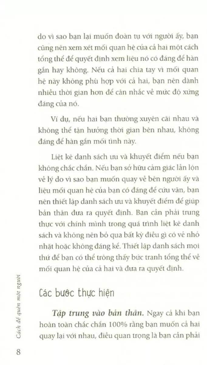 Cách Để Quên Một Người
