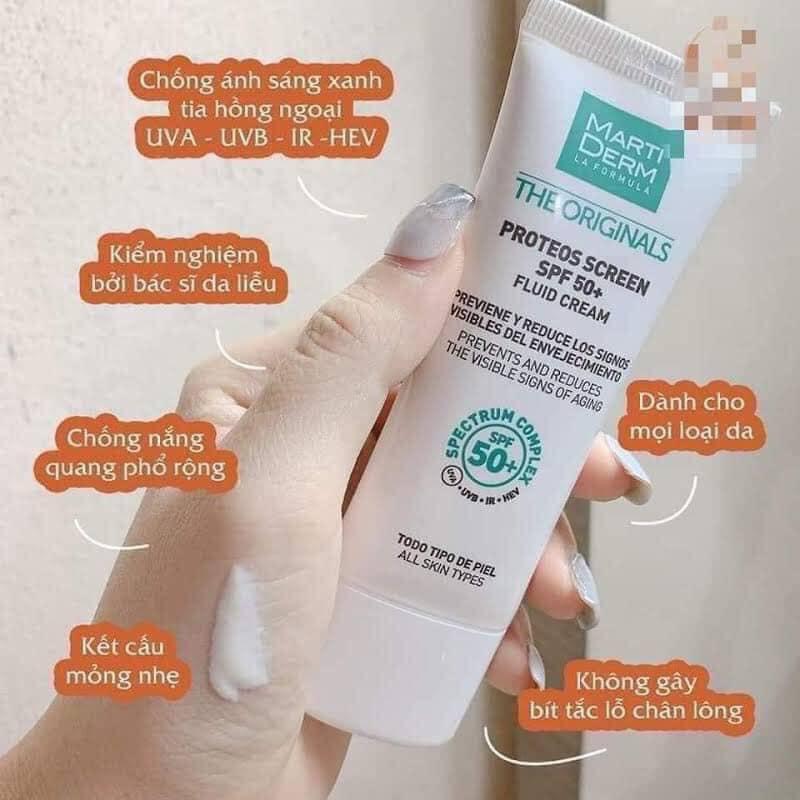 Kem Chống Nắng MartiDerm Phổ Rộng Bảo Vệ Toàn Diện 40ml ( không xuất hóa đơn đỏ - không có tem phụ )