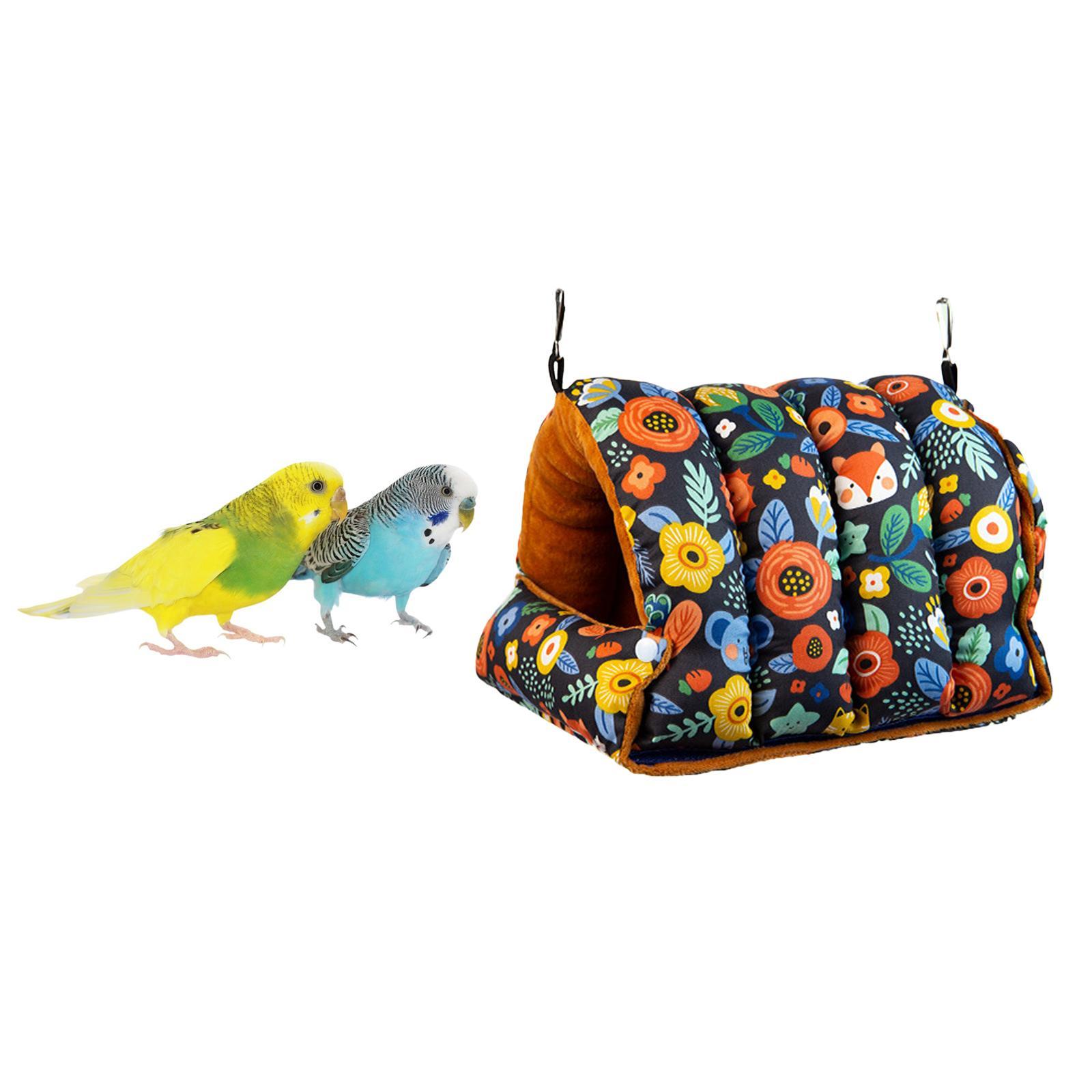 Bird Nest, Hut Tent Bed Swing Hammock for Budgie Cockatoo Lovebirds Canaries