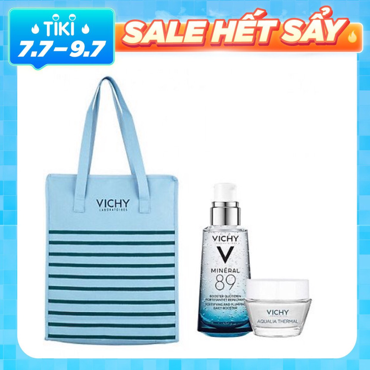 Dưỡng Chất Khoáng Cô Đặc Vichy Mineral 89 + Tặng Kèm Aqualia Gel + Túi Tote Vichy Cao Cấp