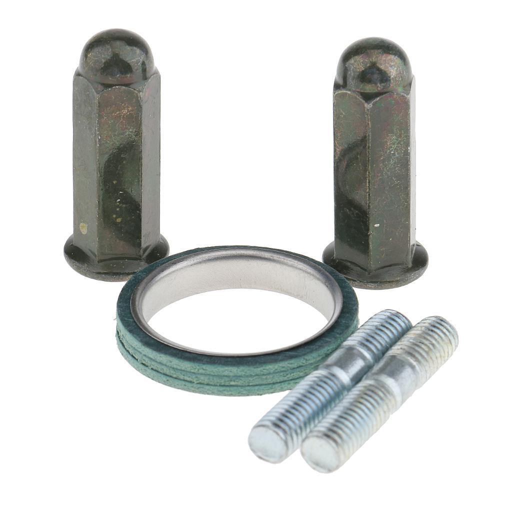 10X Exhaust Studs Nuts Copper Gasket Kit For GY6 50cc 125cc 150cc