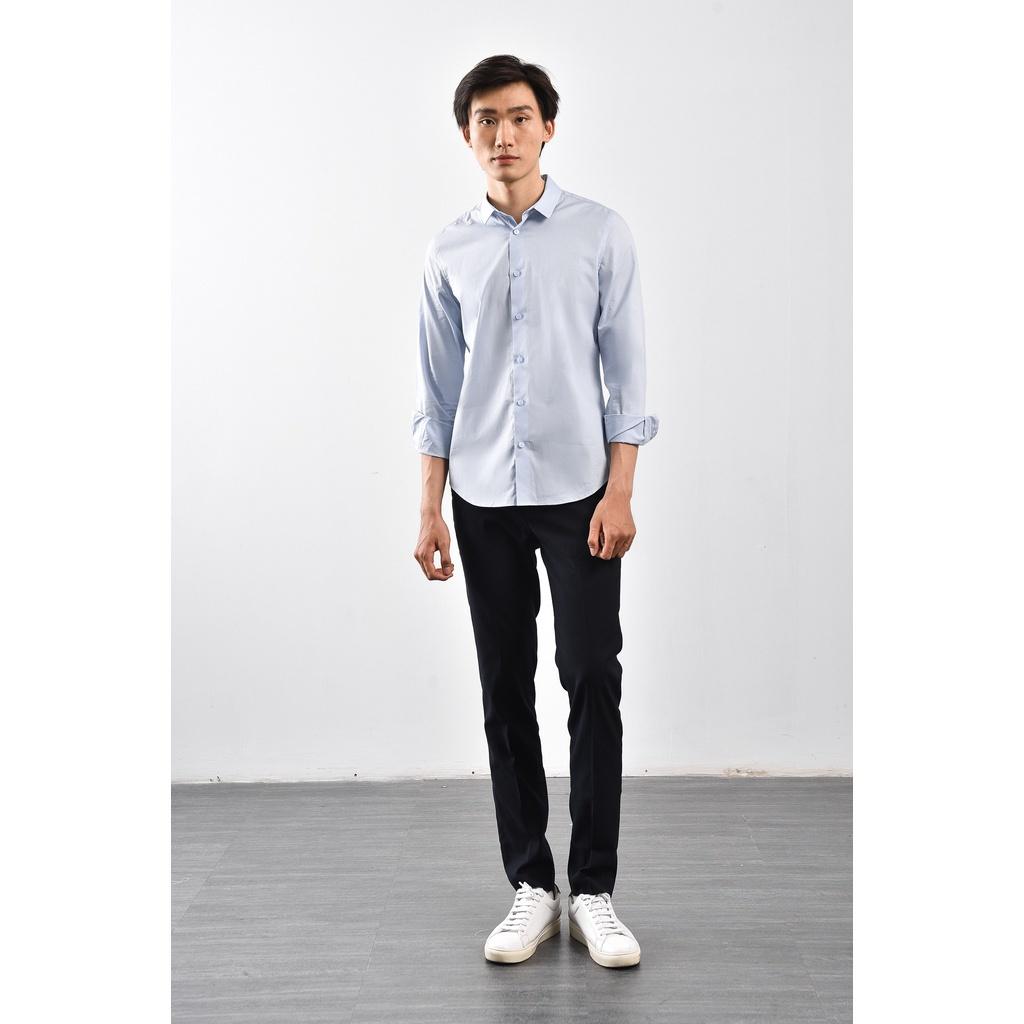 Áo sơ mi tay dài, cổ SMALL. SLIM FIT form - Routine 10S21SHL002