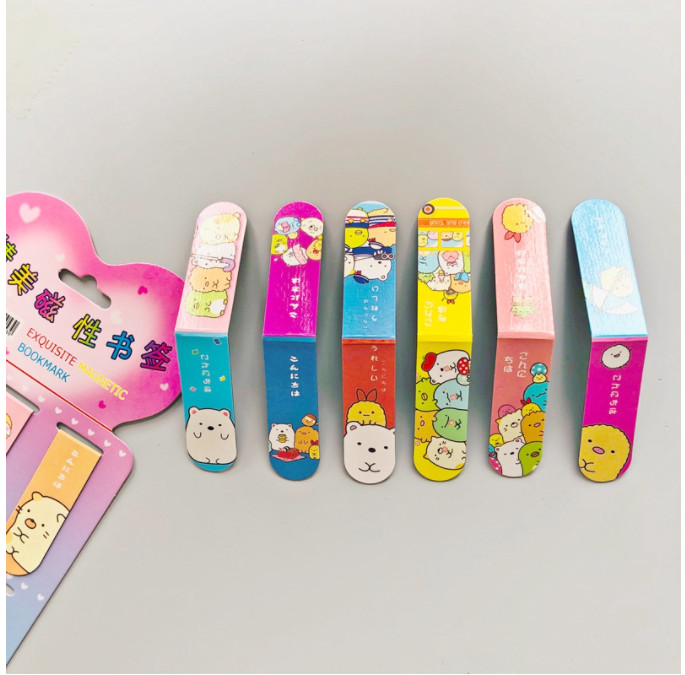 Set 6 Bookmark Đánh Dấu Sách Hình Động Vật Dễ Thương - Giao Mẫu Ngẫu Nhiên