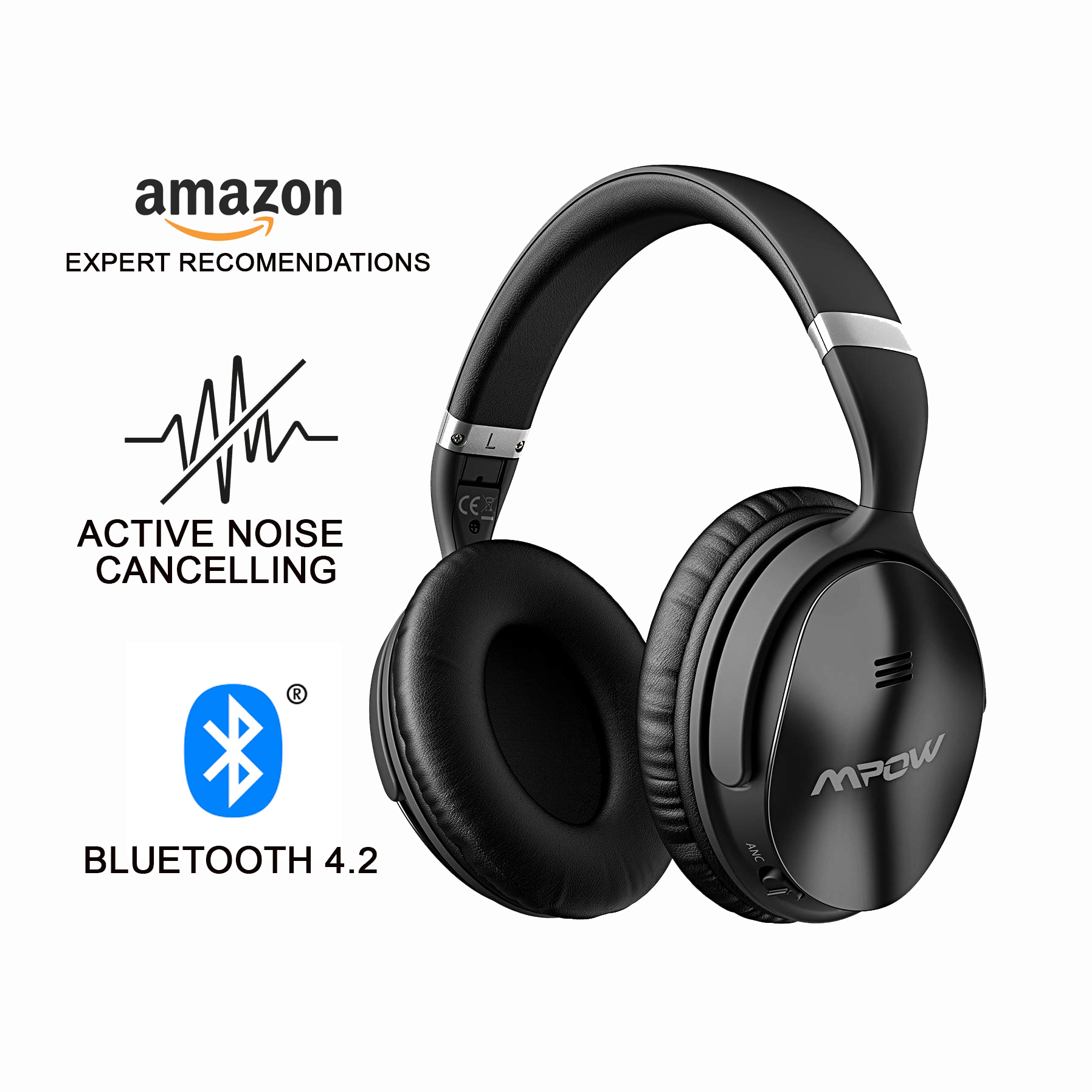 Tai Nghe Khử Ổn Bluetooth Không Dây Đàm Thoại Cao Cấp MPOW - Hàng chính hãng
