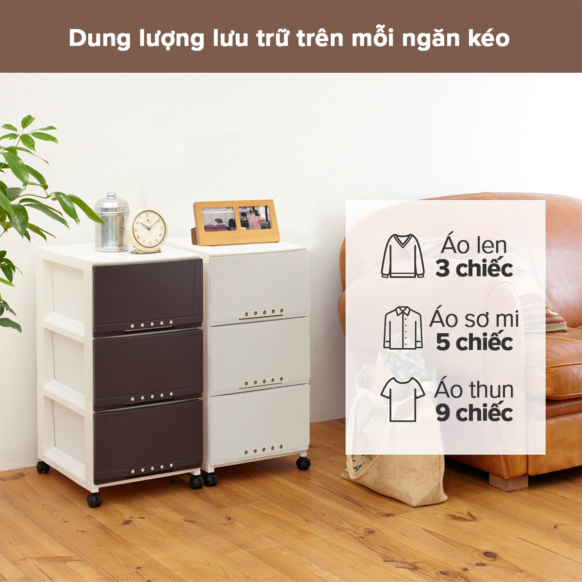 TENMA Tủ Quần Áo Profix Room Case JAPAN QUALITY Nhiều Tầng, Có Bánh Xe Dễ Dàng Di Chuyển