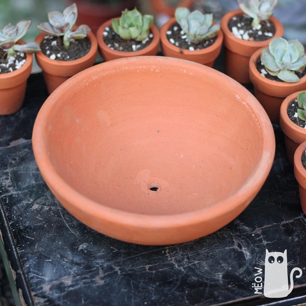 COMBO 5 chậu đất nung Chảo lớn 17x6cm