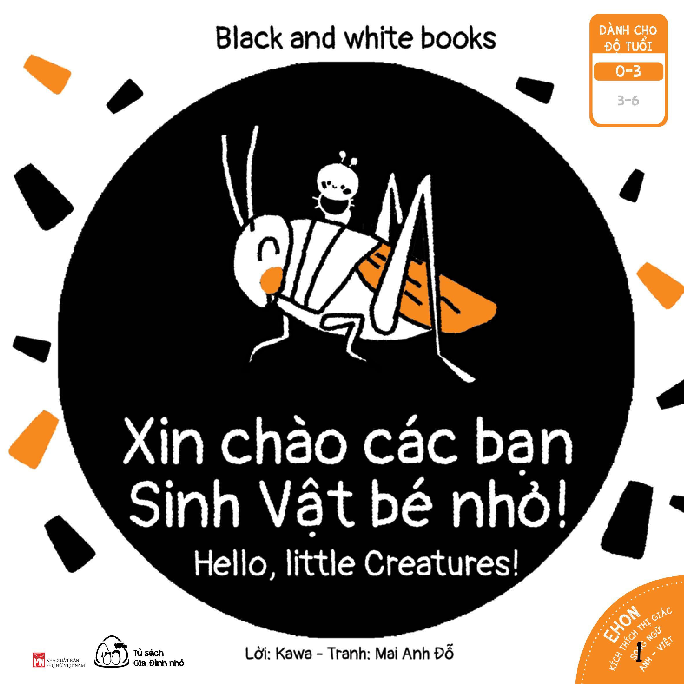 Sách Ehon Black And White Books - 6 cuốn - Kích Thích Thị Giác