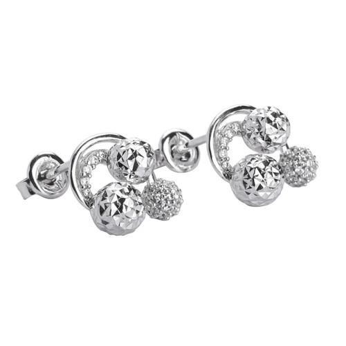 Bông Tai Nữ Bạc 925 Danny Jewelry Xi Bạch Kim Đính Đá CZ NI4GZ018