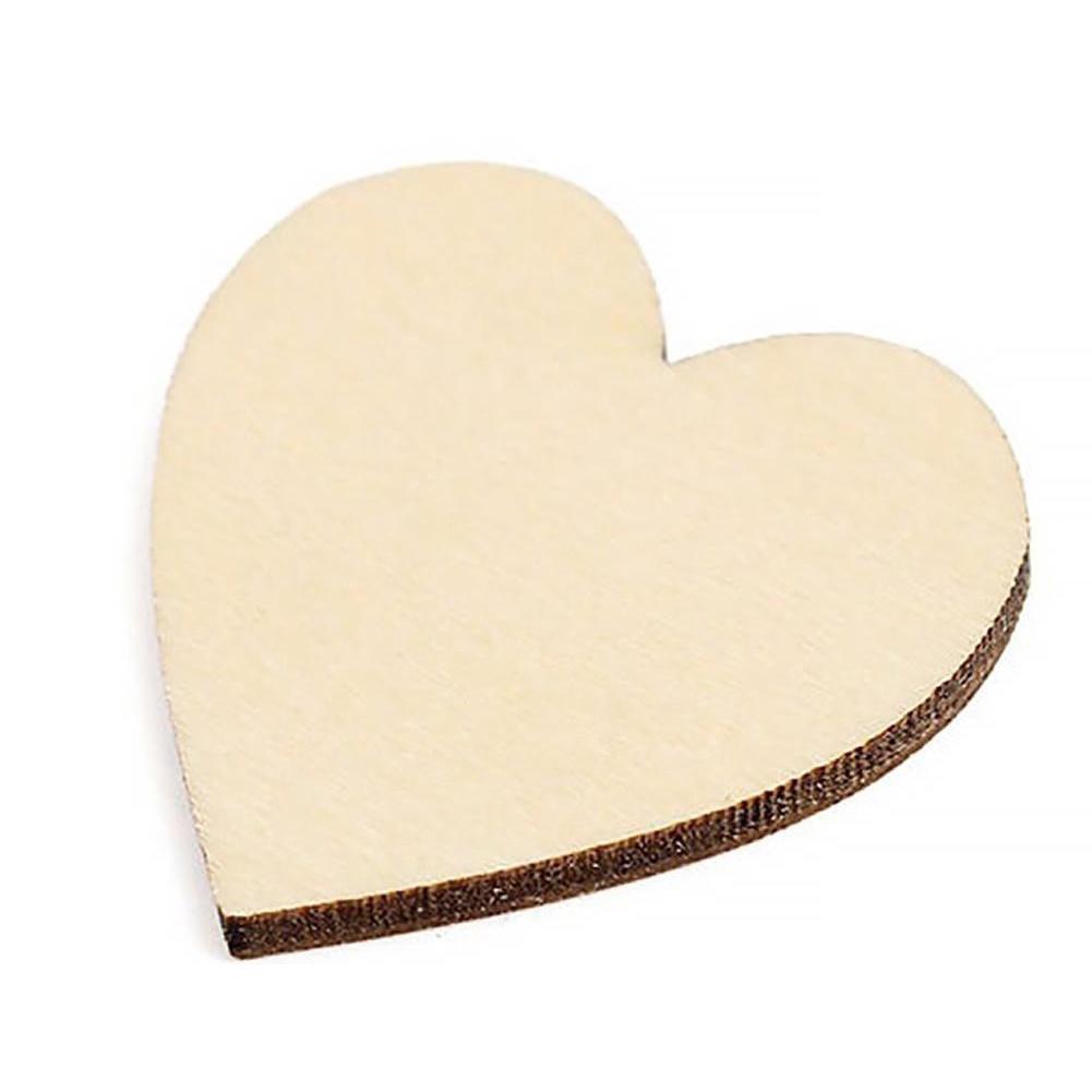 Set 10 miếng gỗ DIY trang trí (Hình tròn, Trái tim, Ngôi sao tùy chọn