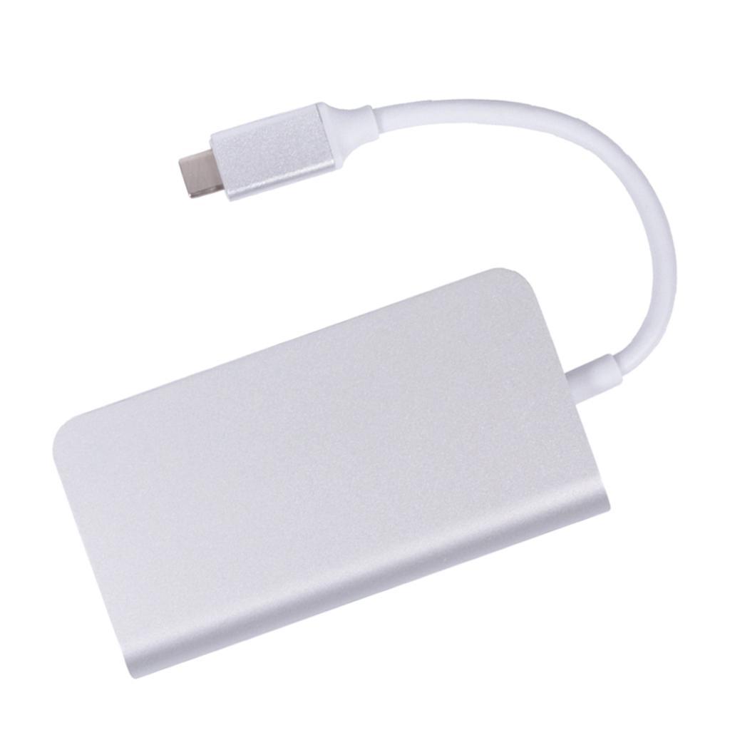 Type C to RJ45 Gigabit Ethernet Adapter USB-C PD TF Converter Hub
