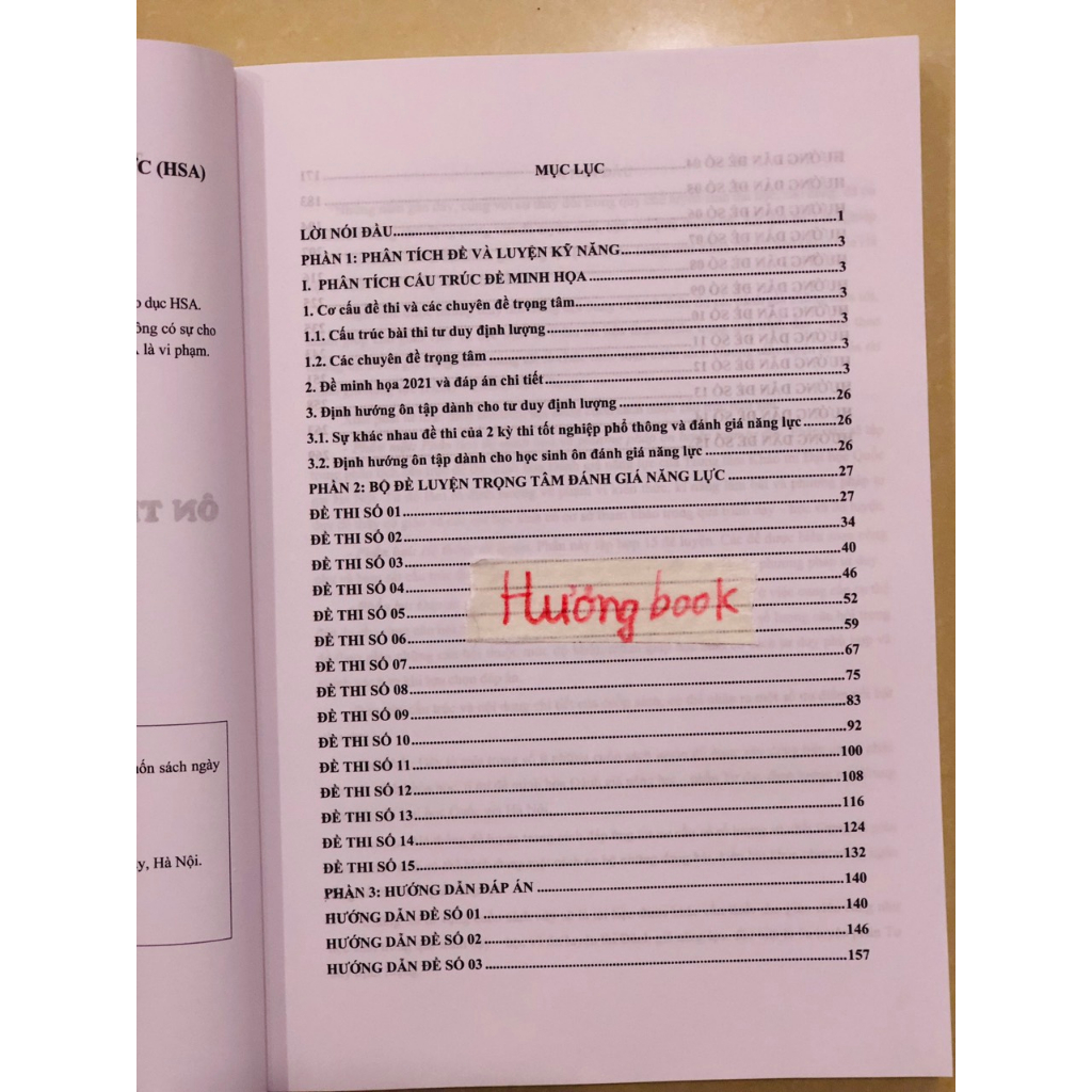 Sách - Hướng dẫn luyện đề ôn thi Đánh giá năng lực - HSA Phần Định tính (dành cho học sinh 2k6 - 2k7)