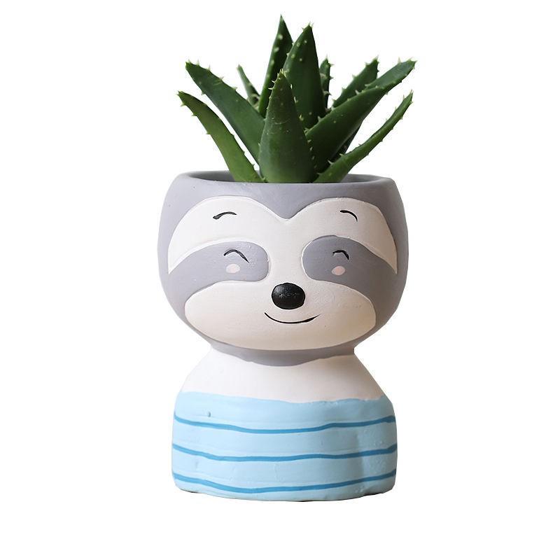 Chậu trồng cây, chậu hoa hình các con vât đáng yêu, phù hợp trồng cây để bàn như sen đá, xương rồng, cẩm nhung