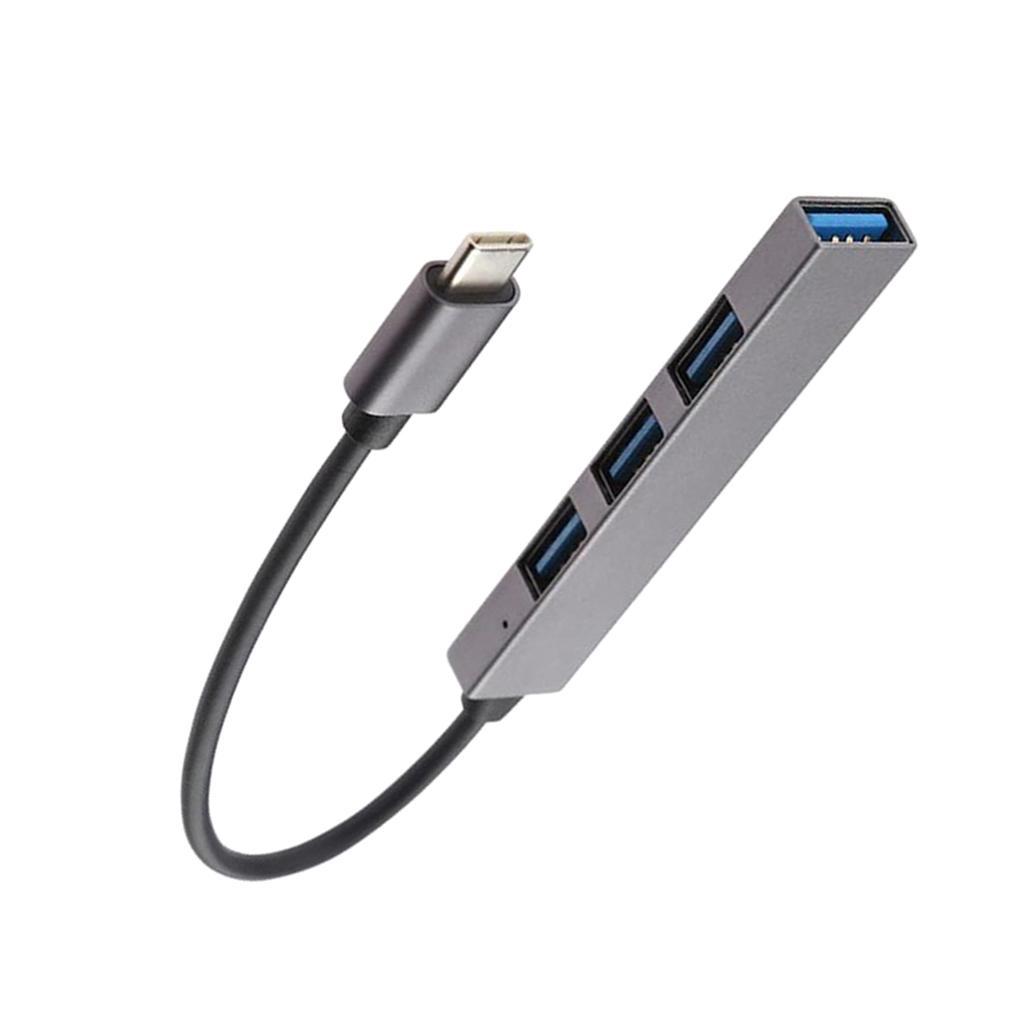 Premium Aluminum 4 Port to USB 3.0 Type C Hub for iMac MacBook Pro Laptop