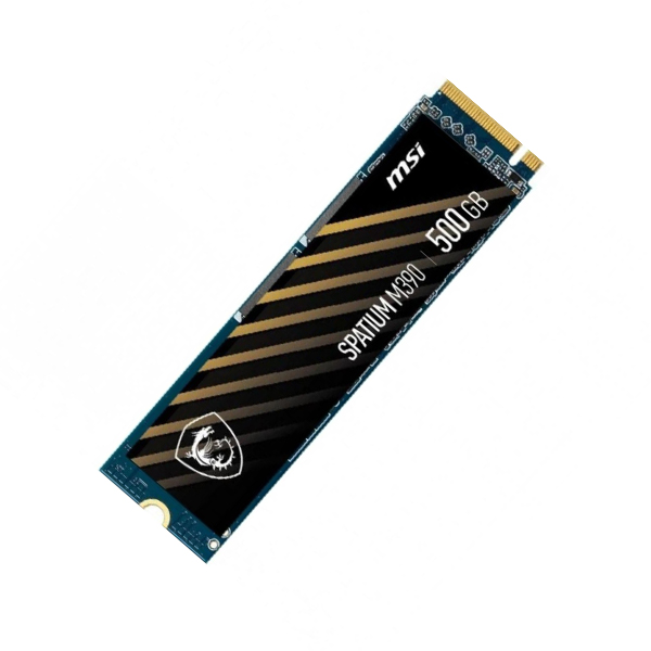 Ổ cứng SSD MSI SPATIUM M390 500GB NVMe M.2 2280 PCIe Gen 3.0x4 (Đọc 3300MB/s, Ghi 2300MB/s) - Hàng Chính Hãng