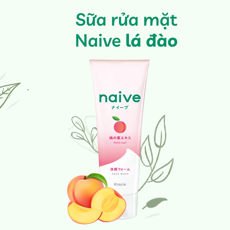 Sữa rửa mặt trà xanh Naïve 130g