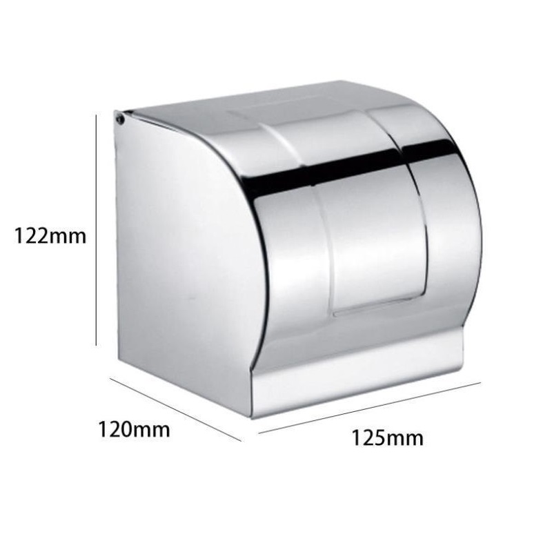 Hộp đựng giấy vệ sinh Inox 304 gắn tường Cao cấp - Gửi kèm đinh vít