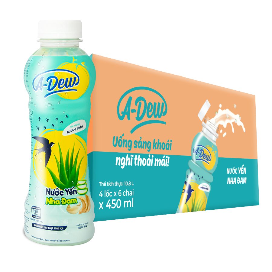 Nước Yến Nha Đam A Dew Chai 450ml - Thùng 24 Chai