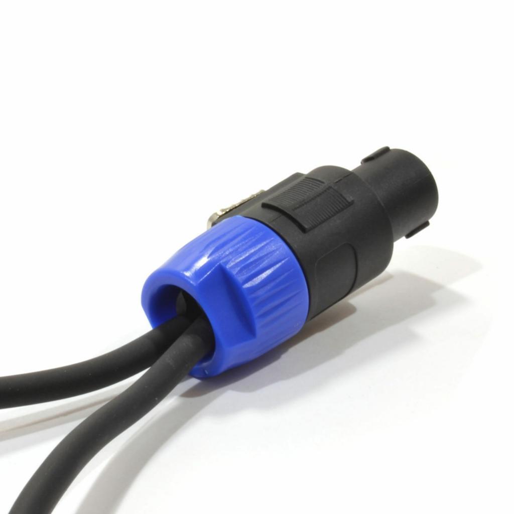 2pcs 0. PA Splitter    to Dual Fe Speakers Cable Cord