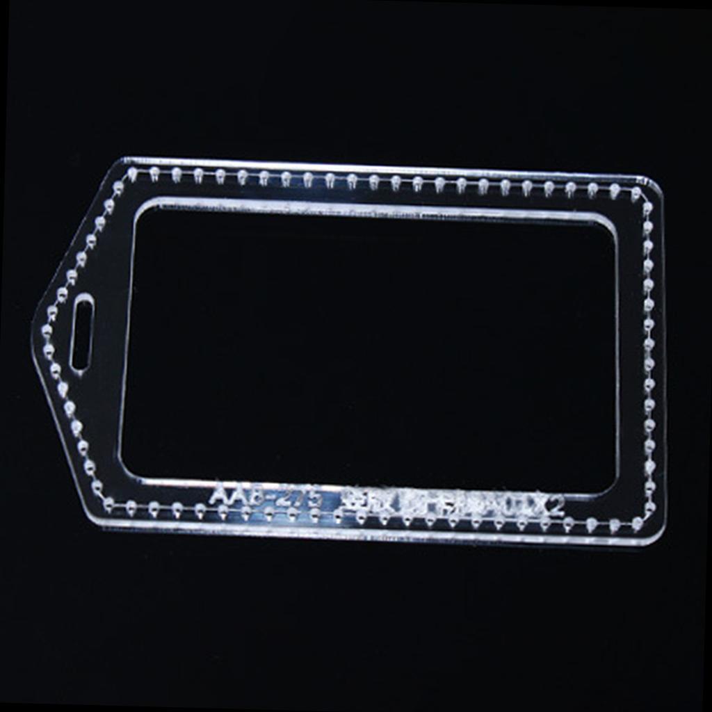 Acrylic Pattern Stencils Template Leather ID  Holder Making