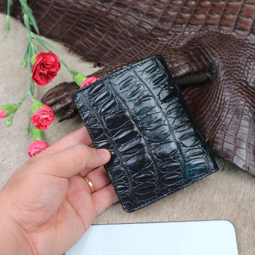 Bóp Đứng 2 Mặt Da Cá Sấu CB02-01D Hãng Fadoda
