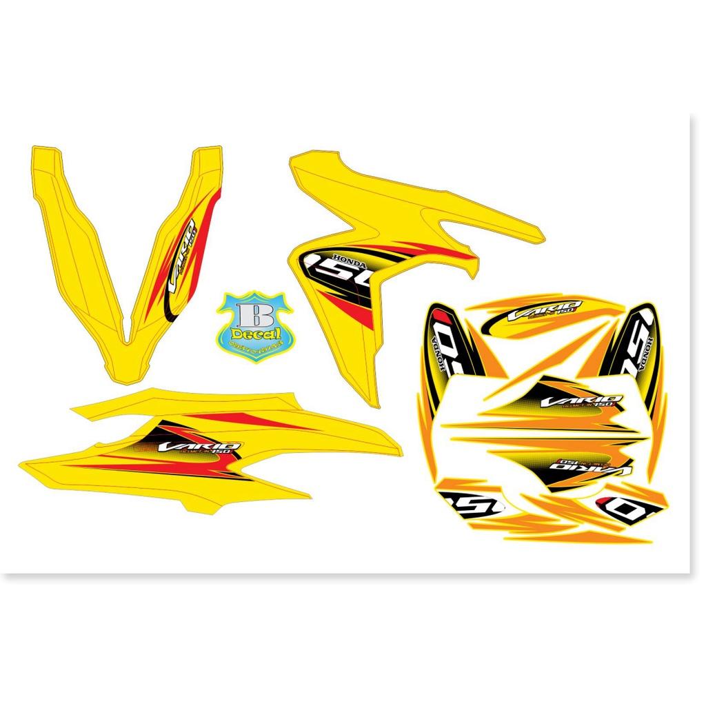 Tem rời vario 150i dán xe vàng