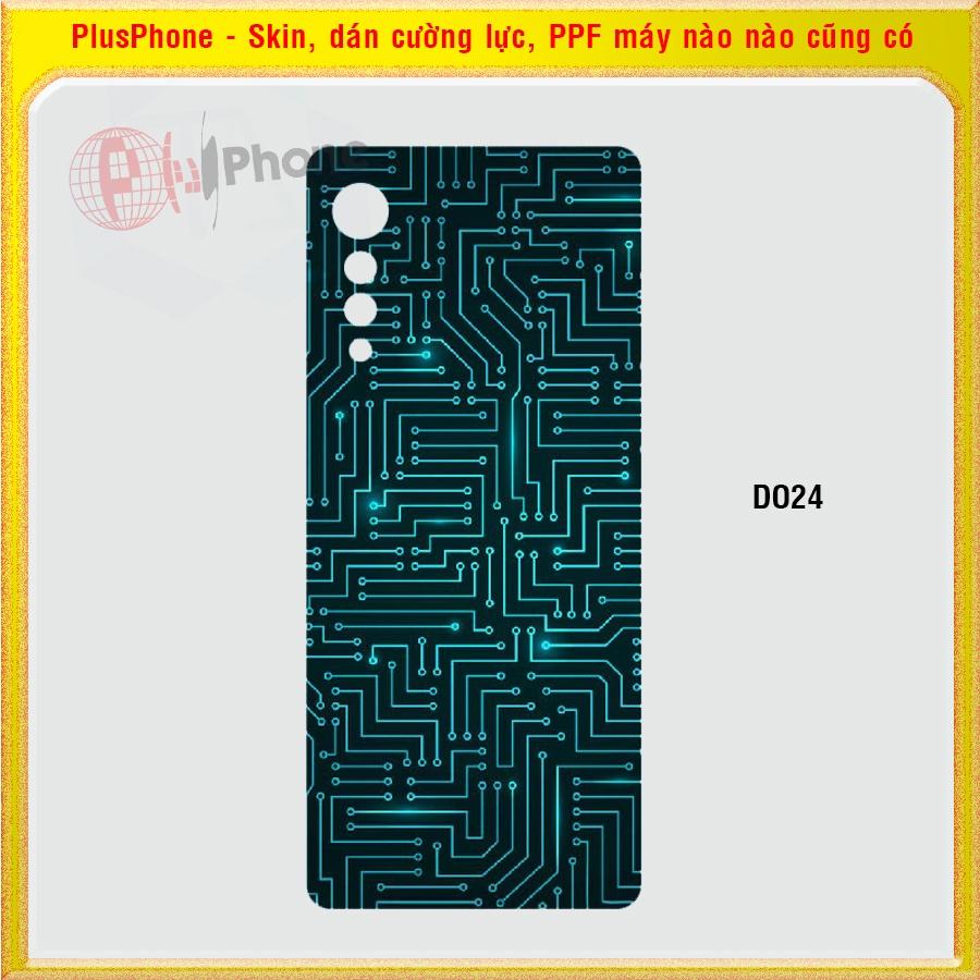 Dán Skin cho điện thoại LG Velvet 5G in hình nhiều mẫu hot, độc lạ